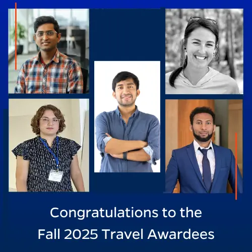 Congratulations to the award recipients of the Fall 2025 Water Institute Travel Awards.